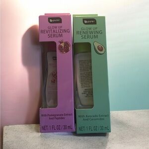 Glow Up Revitalizing and Renewing Serum Set - Pink and Green